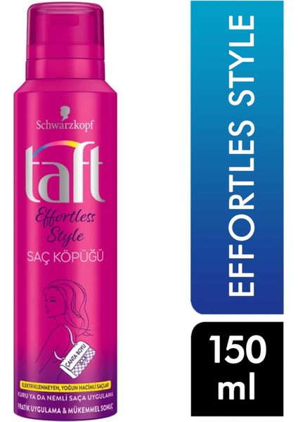 Saç Şekillendirici Köpük 150 ml Effortless Style 3838824356037  Saç Kremi