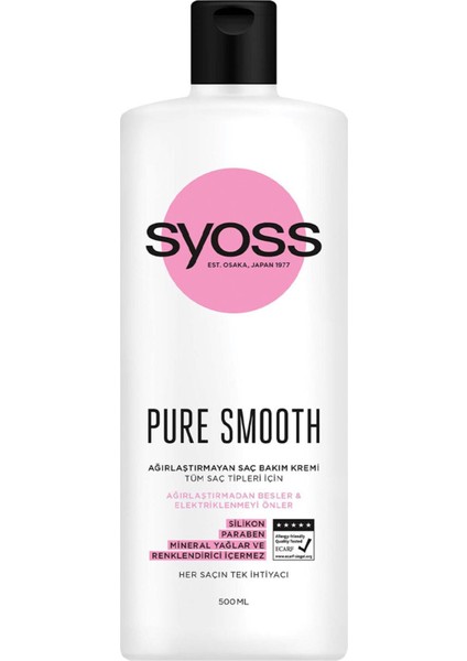 Pure Smooth Saç Bakım Kremi 500 ml Saç Kremi