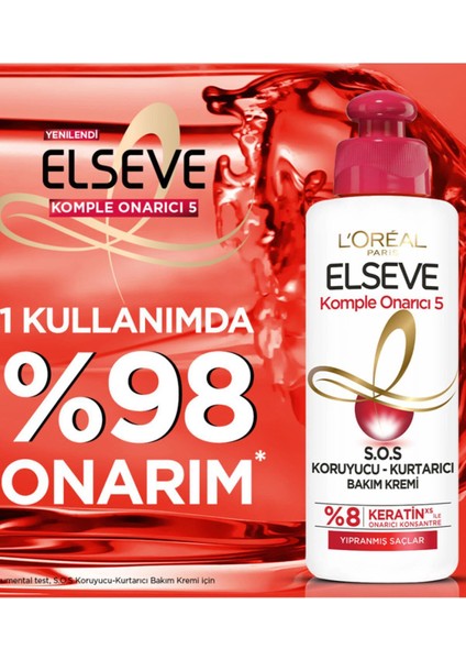 Loreal Paris Elseve Komple Onarıcı 5 S.o.s Koruyucu Kurtarıcı Bakım Kremi Saç Kre modelleri
