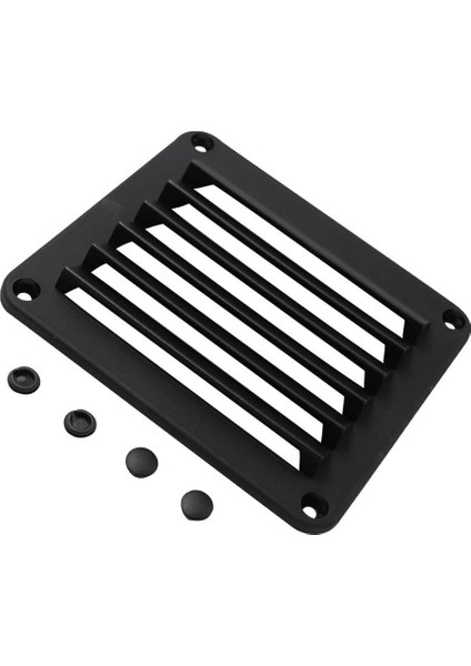 5-1 / 2 "x 4-7 / 8" Panjurlu Havalandırma Siyah Abs Plastik Yelkenli Tekne Için Deniz (Yurt Dışından)
