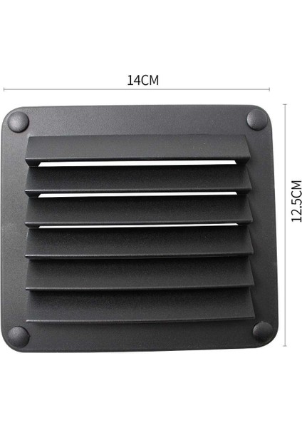 5-1 / 2 "x 4-7 / 8" Panjurlu Havalandırma Siyah Abs Plastik Yelkenli Tekne Için Deniz (Yurt Dışından) fiyatları
