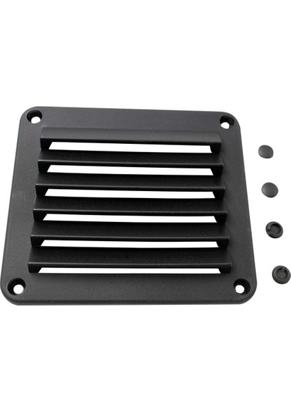 5-1 / 2 "x 4-7 / 8" Panjurlu Havalandırma Siyah Abs Plastik Yelkenli Tekne Için Deniz (Yurt Dışından) modelleri