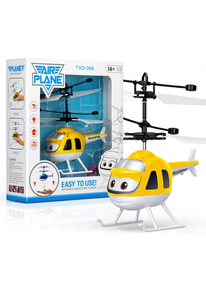Elektrikli Indüksiyon Çocuk Oyuncağı Uçak Oyuncak Sarı Helikopter (Yurt Dışından)
