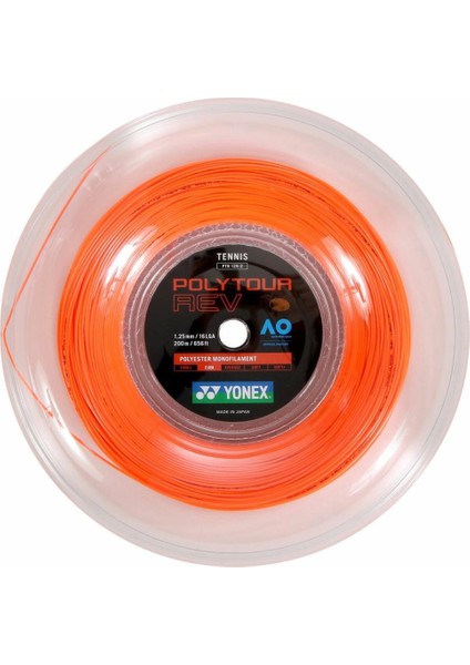 Poly Tour Rev 1.20 Rulo 200M Turuncu Tenis Kordajı