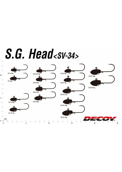 Sv-34 Salt Groove Jh Jig Head 3.5 G. - 1 No.