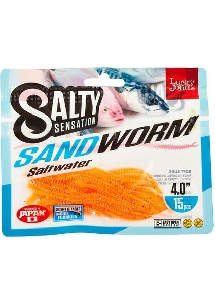 Sandworm 4'' Kokulu Lrf Yemi 10 cm F40 - Kırmızı