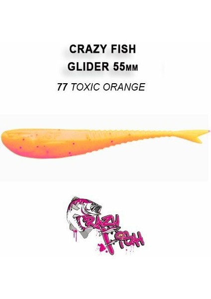 Crazy Fısh Glıder 2.2'' / 55 mm Sahte Silikon 59 indirimleri