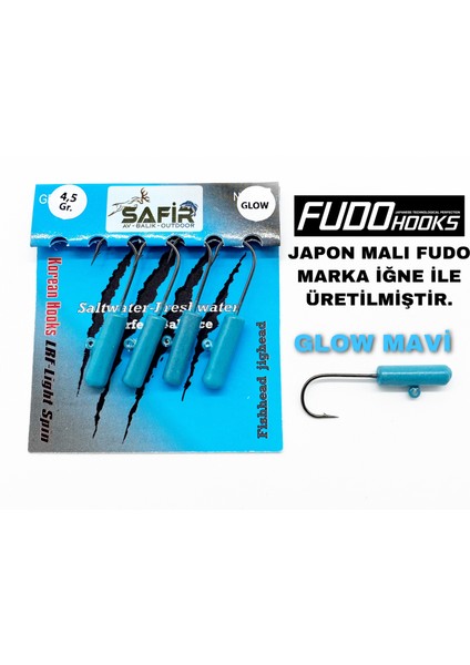 Rocket Plus Uv ve Glow Jig Head (Japon Fudo Iğne) Kurşuni-5 G. - 4 No. Iğne