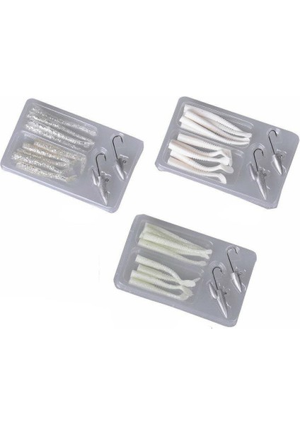 Lrf Micro Sandeel Kit 12 Adet(1+1.5+5) Suni Yem Silver (50345)