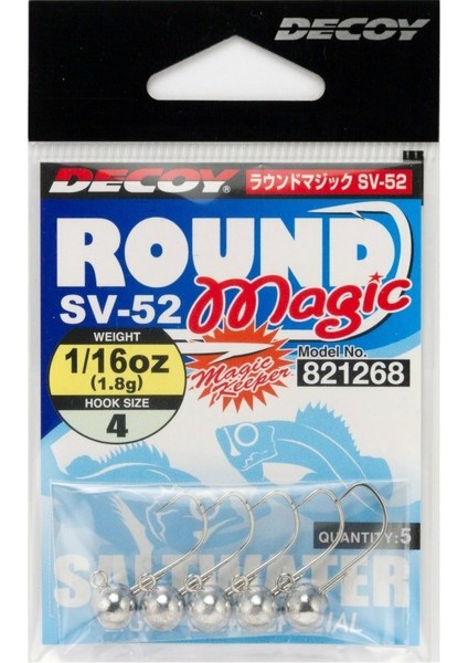 Sv-52 Round Magic Jh Jig Head 0.9 G. - 4 No.