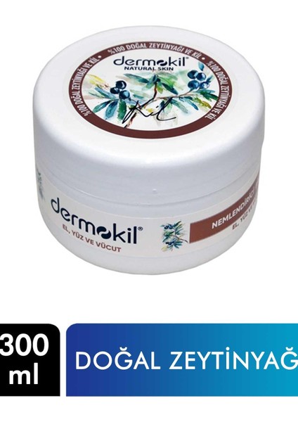 El, Yüz ve Vücut Bakım Kremi 300 ml Doğal Zeytinyağı & Kil Nemlendirici 8697916009191 Yüz Kremi