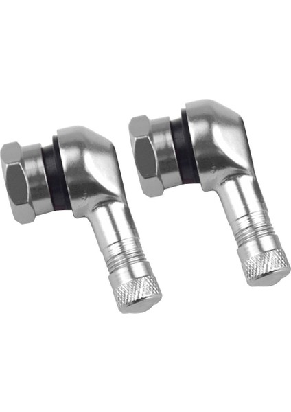 Cnc Motosiklet Alüminyum 11.3 mm Lastik Tekerlek Kök Vana 90 Derece Açılı Gümüş (Yurt Dışından)