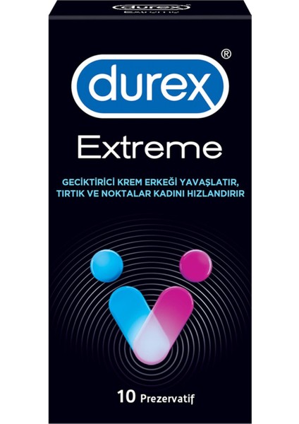 Durex Extreme 10'lu Prezervatif Prezervatif