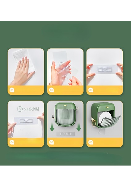 Banyo Doku Saklama Kutusu Duvara Monte Yüz Havlusu Rulosu Kağıt Mendil Kutusu (Yurt Dışından) fırsatları