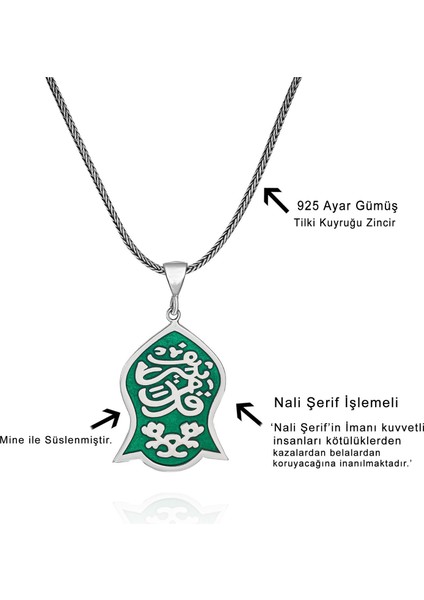 Nal-I Şerif Nalı Şerife 60 cm 925 Gümüş Kolye fiyatları