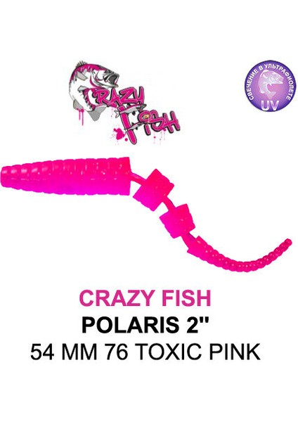 Crazy Fısh Polarıs 2 54 mm Sahte Silikon 64