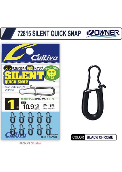 72815 Silent Quick Snap Rapala Klipsi 0 No.