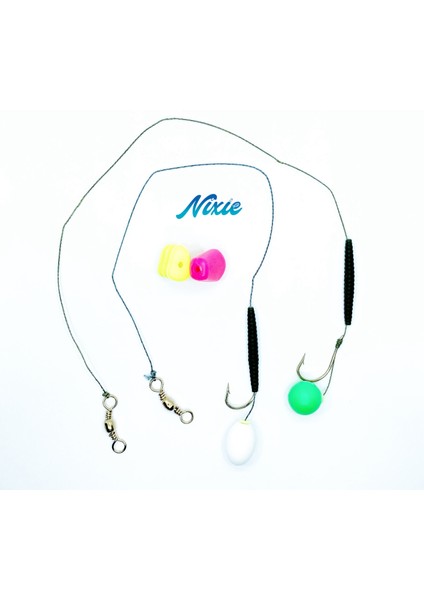Nixie Profesyonel Sazan Rig Takımı Açık Yeşil-Elips-2-0