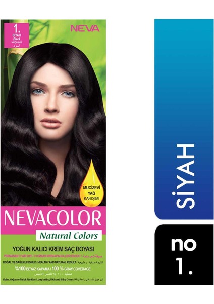 Natural Colors Saç Boyası Siyah 1. Saç Boyası
