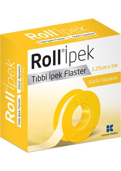 Ipek 1.25X5 M Tıbbi Flaster Çinko Oksitli Kauçuk Yapışkanlı