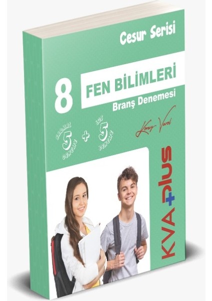 +Plus Cesur Serisi Fen Bilimleri Branş Denemesi (5 Sarmal + 5 Genel Deneme)