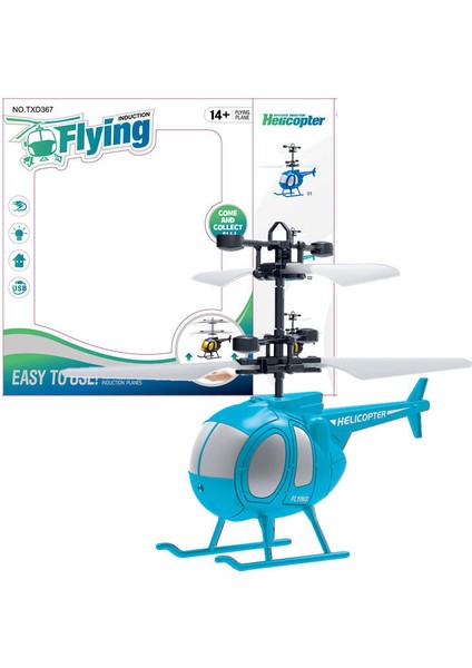 Elektrikli Indüksiyon Çocuk Oyuncağı Uçak Oyuncak Açık Mavi Avcı (Yurt Dışından)