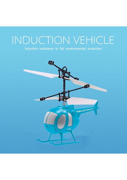 Elektrikli Indüksiyon Çocuk Oyuncağı Uçak Oyuncak Açık Mavi Avcı (Yurt Dışından)