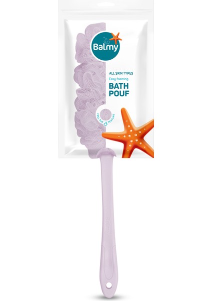 Saplı Banyo Lifi Pembe