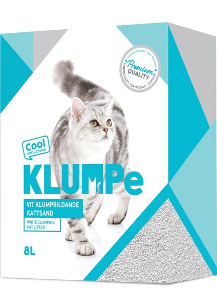 Beyaz Topaklaşan Kedi Kumu 8 Lt
