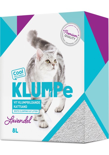 Lavantalı Beyaz Topaklaşan Kedi Kumu 8 Lt
