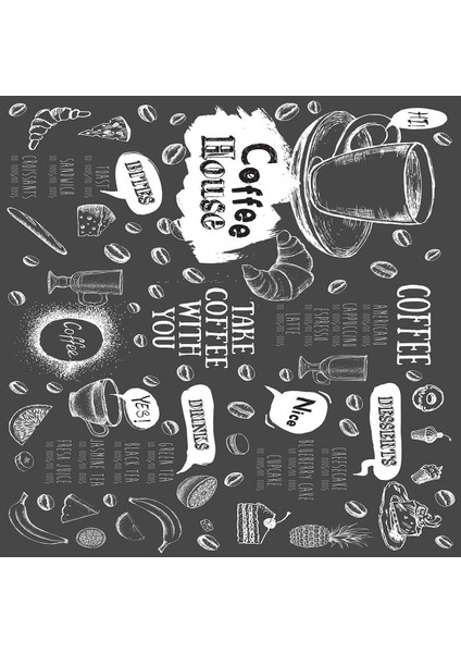 Coffee Yazılı Geometrik Desenli Dijital Baskılı Kaymaz Taban Yıkanabilir Leke Tutmaz Mutfak Halısı fiyatları