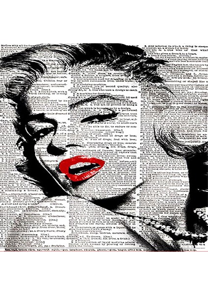 Marilyn Monroe Portre Tablo Poster Dijital Baskı Yıkanabilir Otantik Salon Halı ve Yolluk