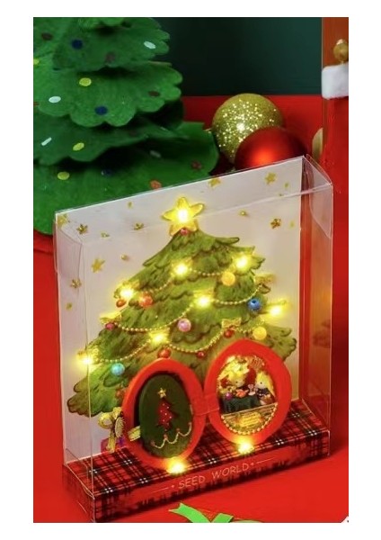 Love Home Dıy Kulübe Noel Elle Monte Oyuncak Modeliyle Buluşuyor Ahşap Yaratıcı Noel Özel Hediyesi