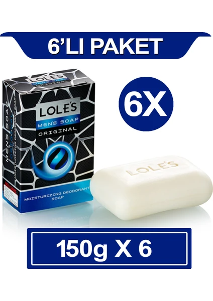 Lüks Erkek Bakım Sabunu -6X150 gr