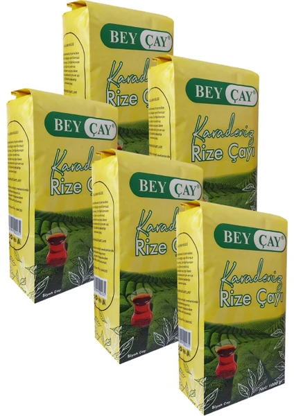 Bey Çay Karadeniz Rize Çayı 1 kg 5'li