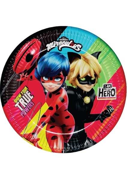 Karton Tabak 8 'li -Miraculous Super Heroez
