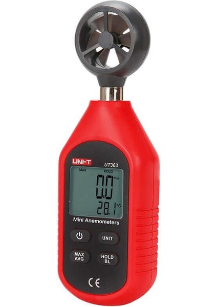 UT363 Mini Rüzgar Hızı Ölçer Anemometre