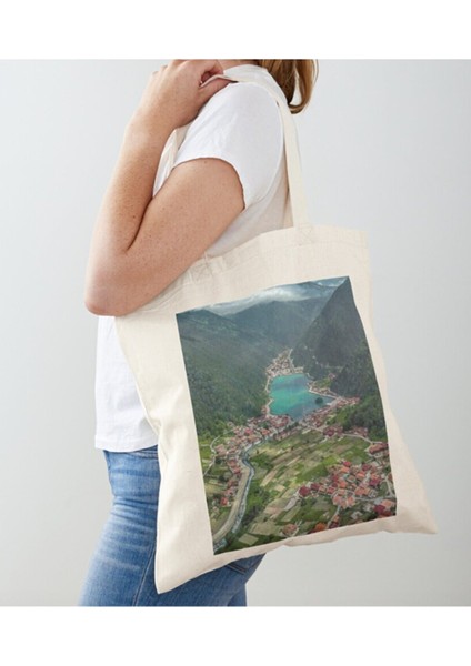 trabzon Uzungöl Tasarımlı Ham Bez Omu