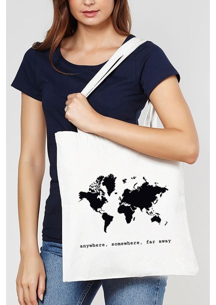 Beyaz Anywhere Somewhere Ham Bez Çanta 0752