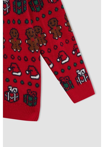 Erkek Çocuk Slim Fit Bisiklet Yaka Kazak V3978A621WN modelleri