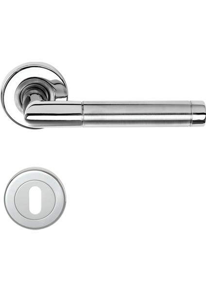 103L Saten Krom Rozetlı Kapı Kolu Rozetli Wc (Tk)