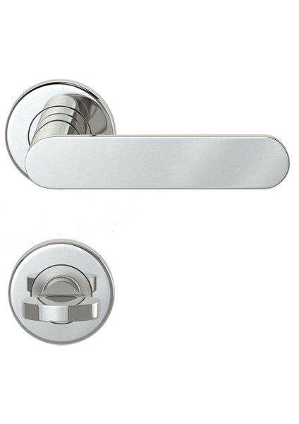 2022 Krom Rozetlı Kapı Kolu Krom Rozetli Wc (Tk)
