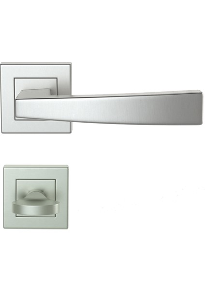 1021K Saten Rozetlı Kapı Kolu Saten Rozetli Wc (Tk)