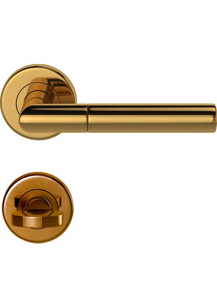 103 Pvd Altın Rozetli Kapı Kolu Altın Rozetli Wc (Tk)