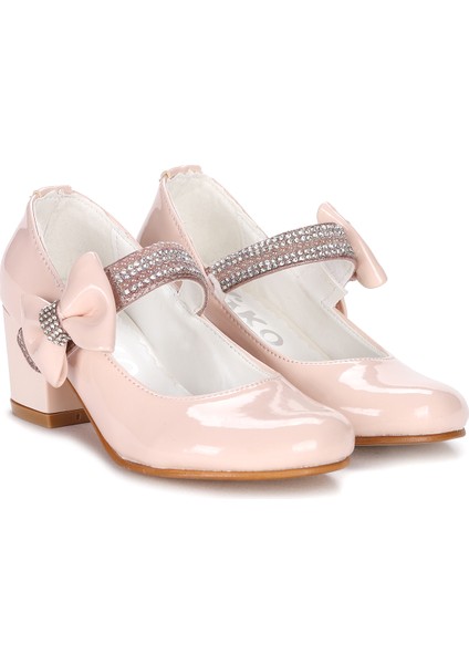 Kiko 752 Rugan Günlük Kız Çocuk 4 cm Topuk Babet Ayakkabı modelleri