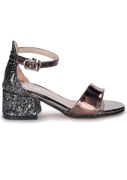 Kiko 768 Ayna Çam Günlük Kız Çocuk 3 cm Topuk Sandalet Ayakkabı fırsatları
