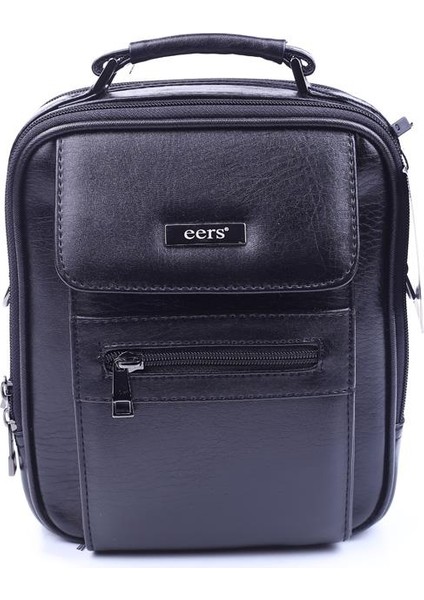 893 Siyah Erkek Büyük Kapaklı El ve Omuz Çantası