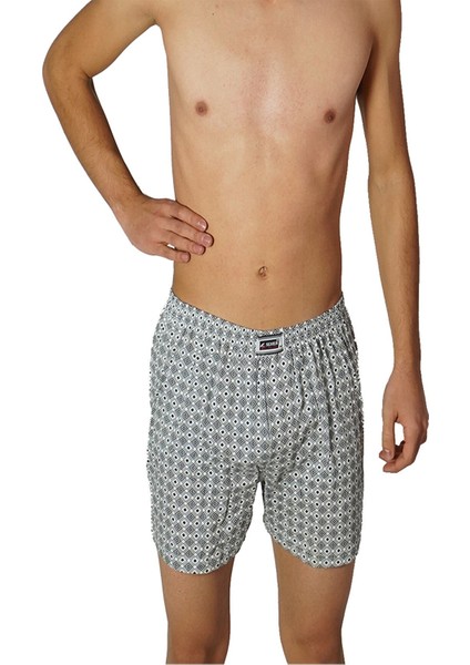 Erkek Penye Desenli Boxer 3 Adet