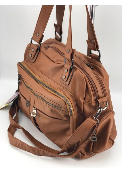 Mega Kadın Yıkamalı Deri Omuz Çantası modelleri