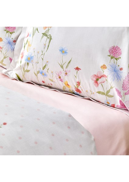 Seina Lila Çift Nevresim Takımı %100 Pamuk Desenli 200x220 cm Çiçekli fiyatları